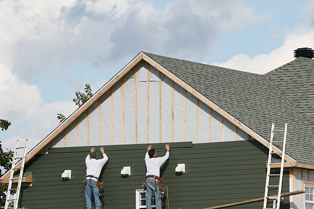 Professional Emergency Siding Repair technician working in Alverton, PA